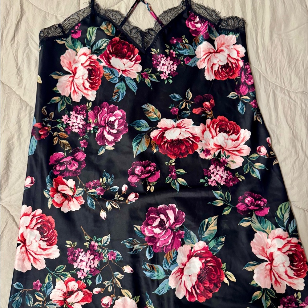 In Bloom by Jonquil Floral Elegance Lace Chemise Size XL